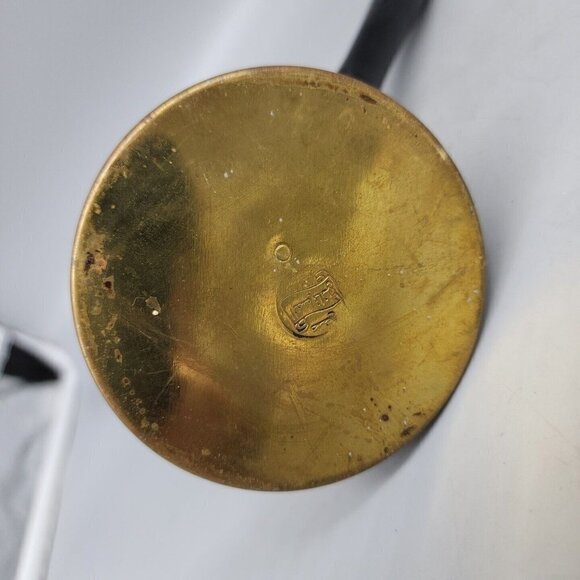 Vintage Brass Turkish Coffee Maker Old Hand Made 1 Cup Wood Handle Small Size - Picture 4 of 7